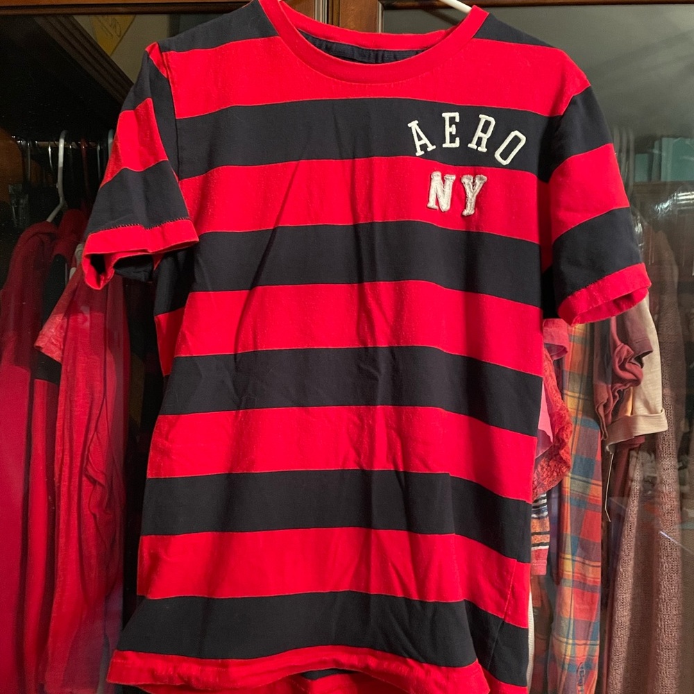 Size M Aeropostale striped shirt, worn only a couple times.